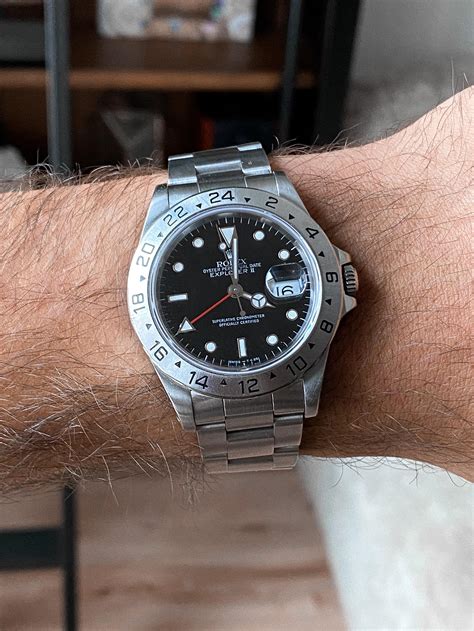 rolex explorer ii 16570 black dial e serial|rolex explorer ii 16570 men's.